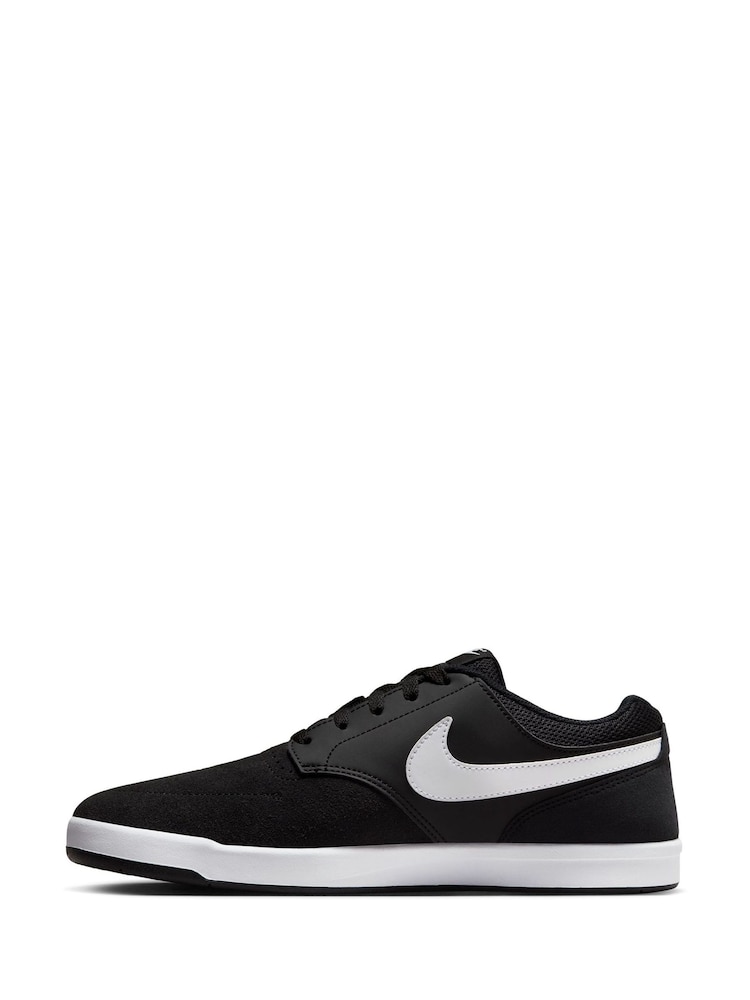 Черный/белый - Низкие замшевые кроссовки Nike Fokus - Image 2 of 8