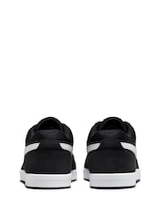 Черный/белый - Низкие замшевые кроссовки Nike Fokus - Image 4 of 8