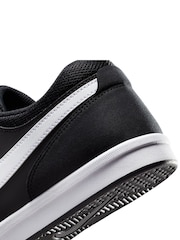 Черный/белый - Низкие замшевые кроссовки Nike Fokus - Image 8 of 8
