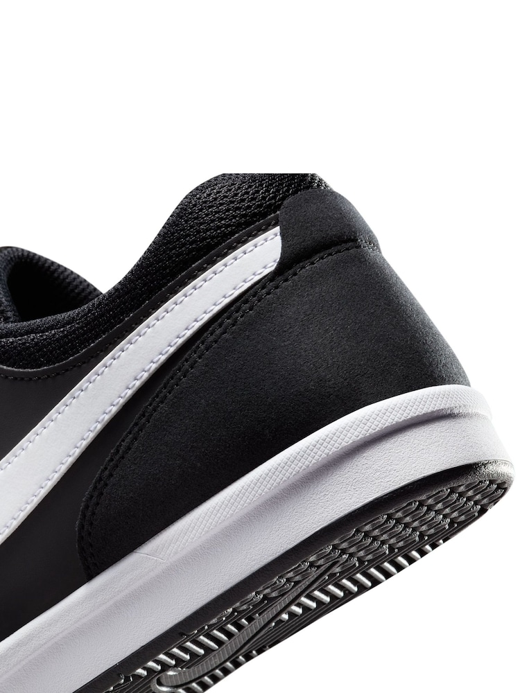 Черный/белый - Низкие замшевые кроссовки Nike Fokus - Image 8 of 8