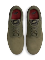 Оливково-зеленые - Низкие замшевые кроссовки Nike Fokus - Image 3 of 8