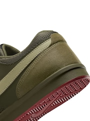 Оливково-зеленые - Низкие замшевые кроссовки Nike Fokus - Image 8 of 8
