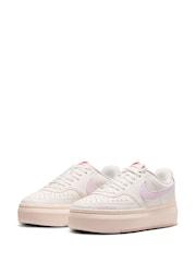 Nike White Court Vision Alta Trainers - Image 3 of 8