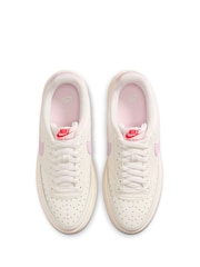 Nike White Court Vision Alta Trainers - Image 5 of 8