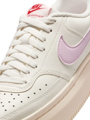 Nike White Court Vision Alta Trainers - Image 8 of 8