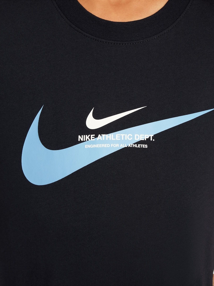Nike Black Sports Inpsired Graphic 100% Cotton T-Shirt - Image 5 of 6