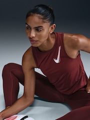 Dark Team Red - Camiseta de tirantes para correr con logotipo One Dri-FIT de Nike - Imagen 5 de 5