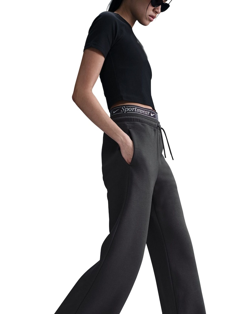 Nike Anthracite Sportswear Phoenix Fleece Joggers - Image 9 of 10