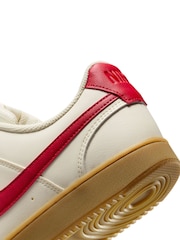 Nike Grey Red Court Vision Low Trainers - Image 10 of 10
