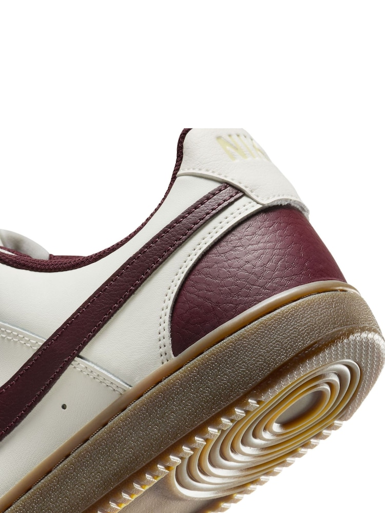 Weiß/Braun - Nike Court Vision Low-Top-Turnschuhe - Image 4 of 10