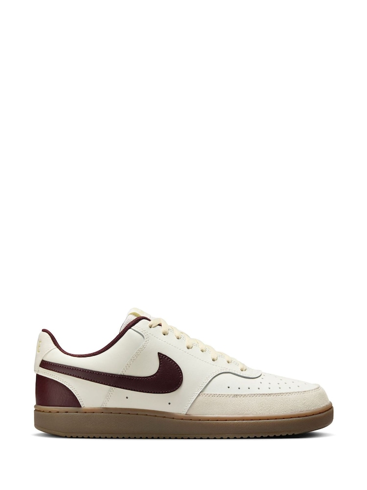 Weiß/Braun - Nike Court Vision Low-Top-Turnschuhe - Image 8 of 10