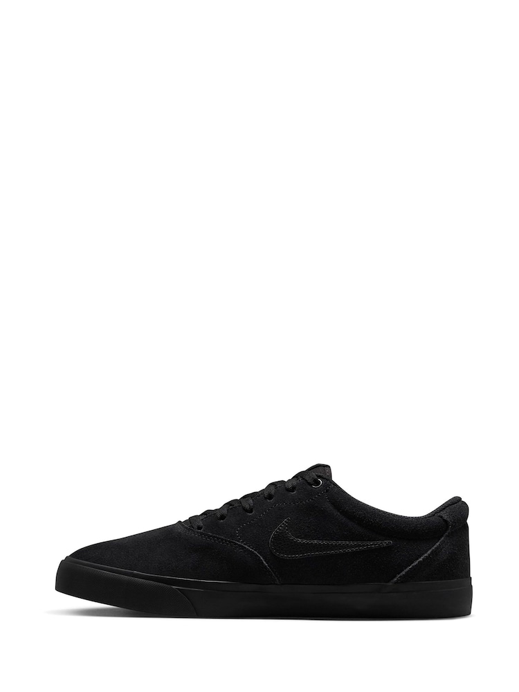Nike Black Charge Suede Low Trainers - Image 2 of 8