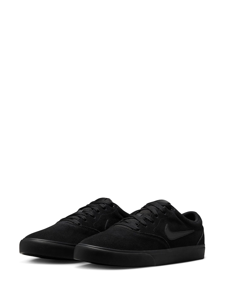 Nike Black Charge Suede Low Trainers - Image 3 of 8