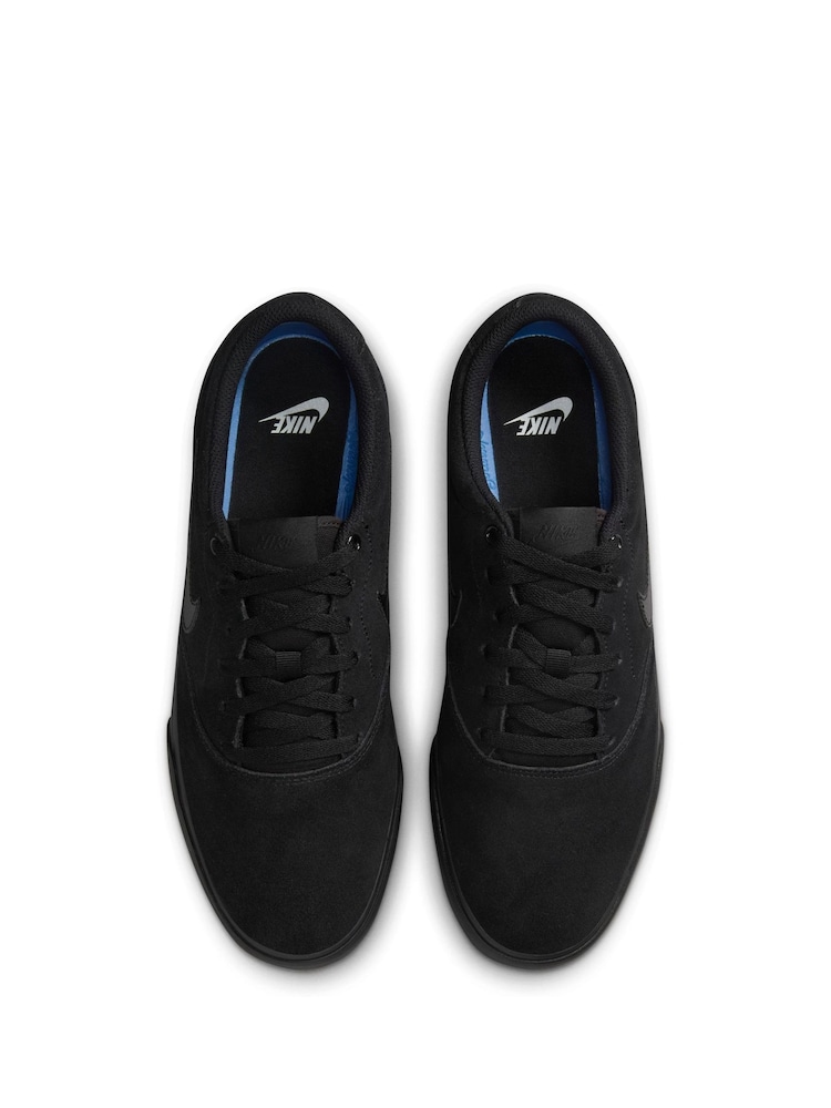 Nike Black Charge Suede Low Trainers - Image 5 of 8