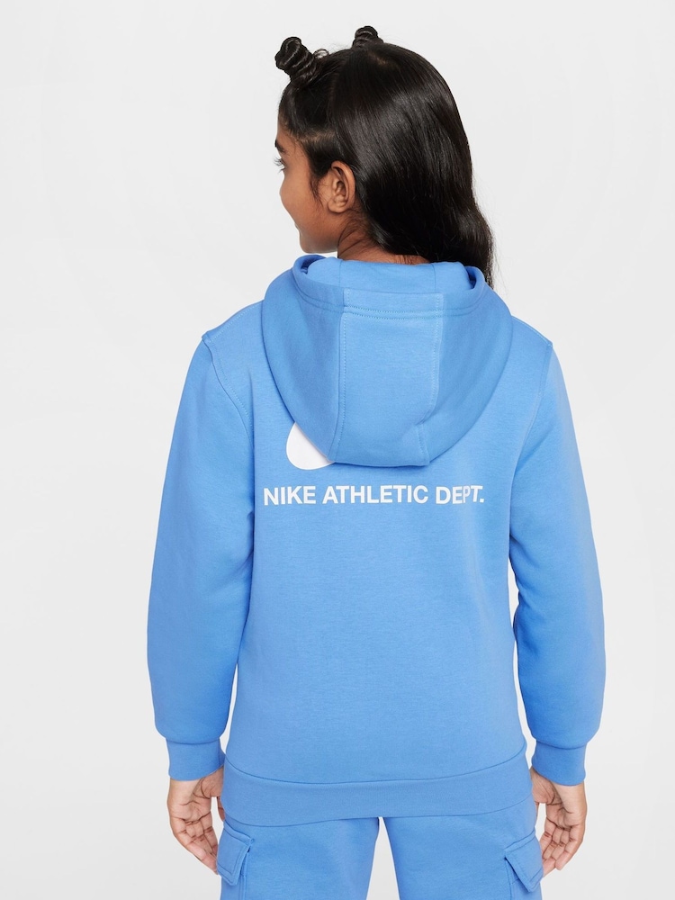 Nike Beyond Blue Sports Inspired Overhead Hoodie - Image 2 of 9