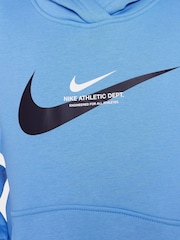 Nike Beyond Blue Sports Inspired Overhead Hoodie - Image 4 of 9