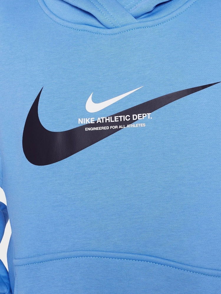 Nike Beyond Blue Sports Inspired Overhead Hoodie - Image 4 of 9