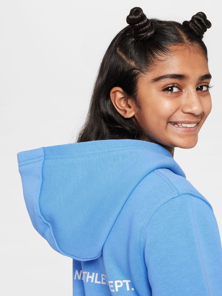 Nike Beyond Blue Sports Inspired Overhead Hoodie - Image 7 of 9
