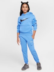 Nike Beyond Blue Sports Inspired Overhead Hoodie - Image 8 of 9