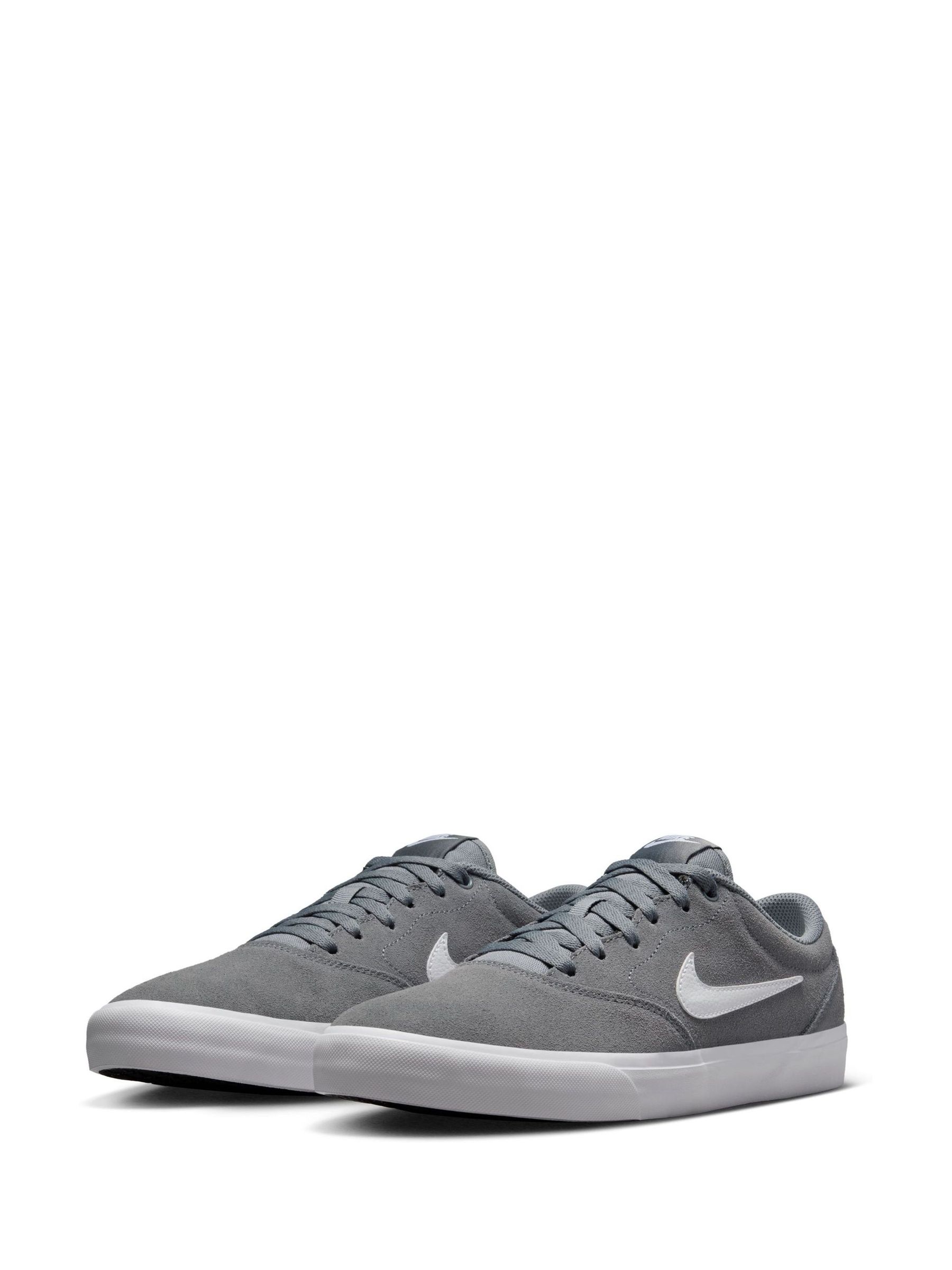 Buy Nike Grey/White Charge Suede Low Trainers from the Next UK online shop