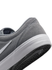 Nike Grey/White Charge Suede Low Trainers - Image 8 of 8