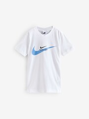 Nike White Sports Inpsired Graphic 100% Cotton T-Shirt - Image 6 of 6