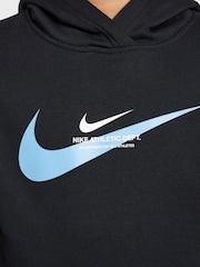 Nike Black Sports Inspired Overhead Hoodie - Image 4 of 9