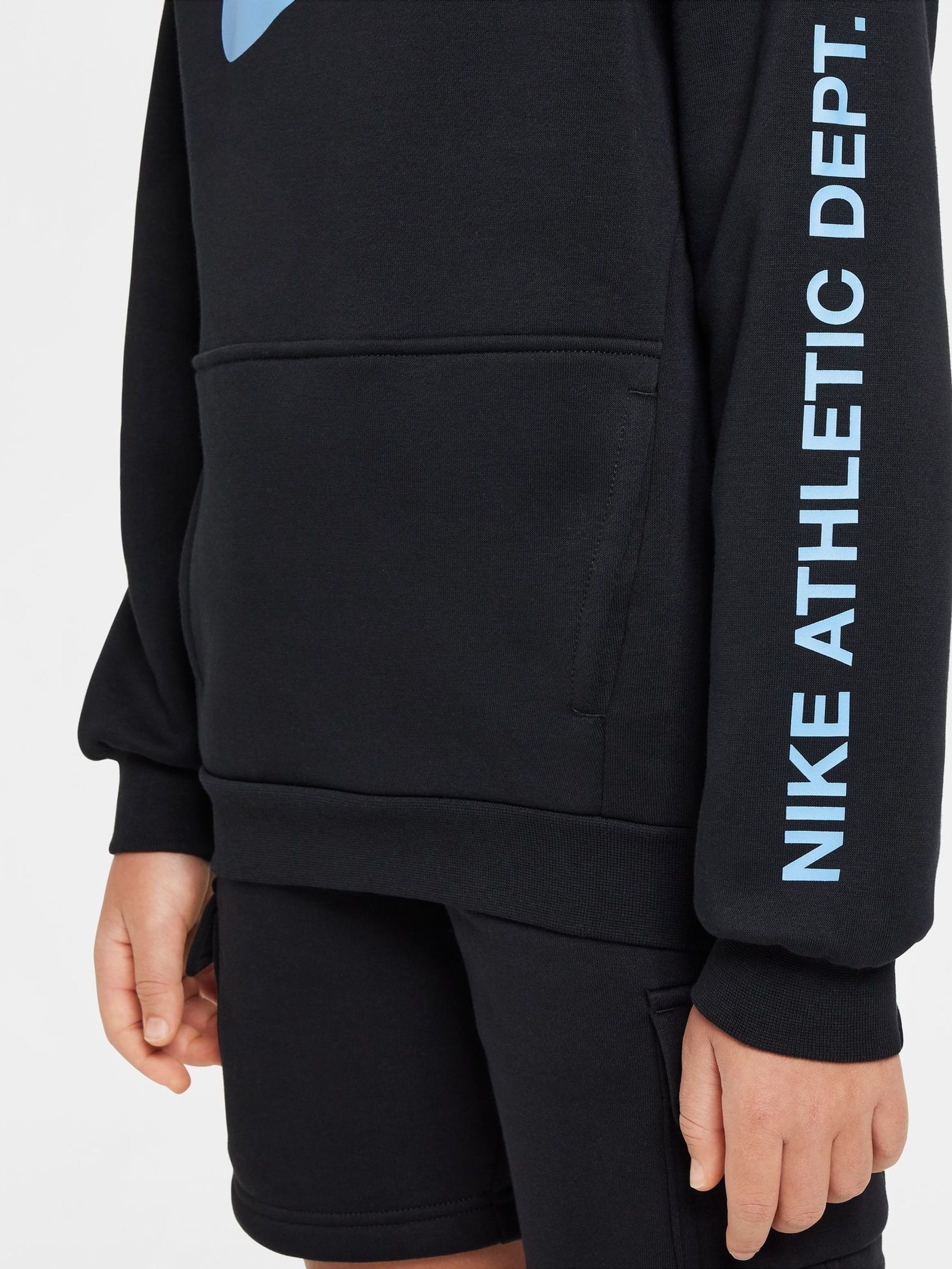 nike overhead black hoodie