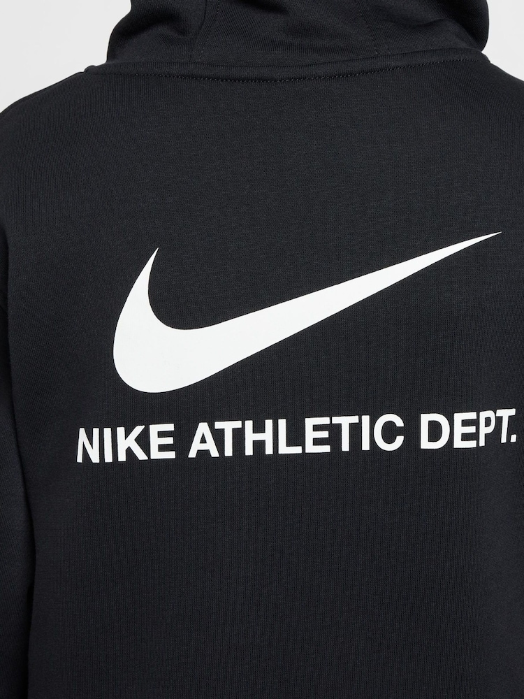 Nike Black Sports Inspired Overhead Hoodie - Image 8 of 9