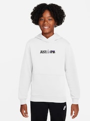 Nike White Club Fleece JDI Hoodie - Image 1 of 3