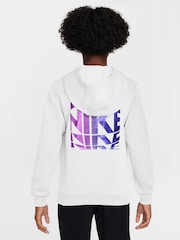 Nike White Club Fleece JDI Hoodie - Image 2 of 3