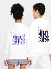 Nike White Club Fleece JDI Hoodie - Image 7 of 9