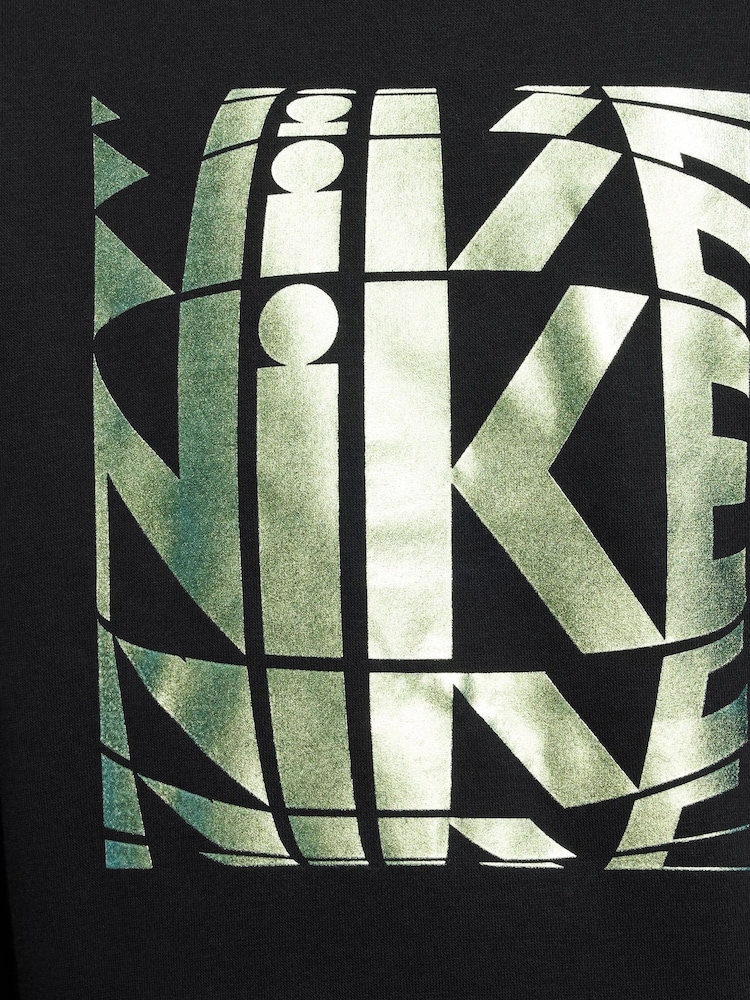 Nike Black Club Fleece JDI Hoodie - Image 6 of 6