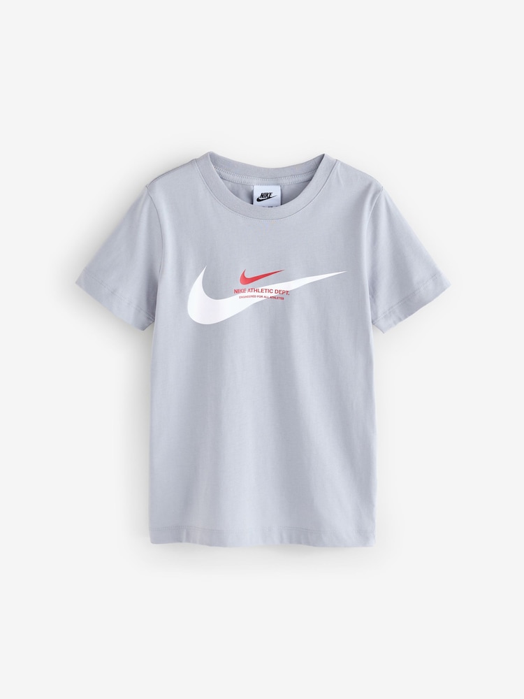 Nike Cream White Sports Inpsired Graphic 100% Cotton T-Shirt - Image 1 of 2