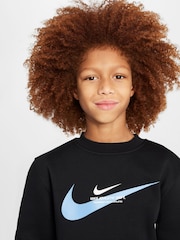 Nike Black Sports Inspired Crew Sweatshirt - Image 4 of 6