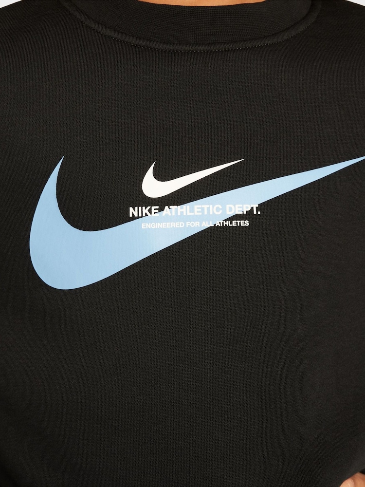 Nike Black Sports Inspired Crew Sweatshirt - Image 5 of 6