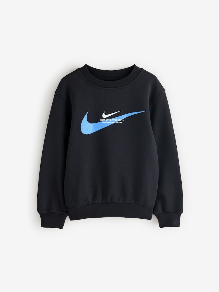 Nike Black Sports Inspired Crew Sweatshirt - Image 6 of 6