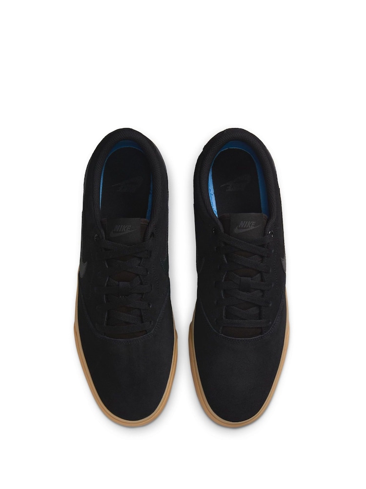 Nike Black/Grey Charge Suede Low Trainers - Image 10 of 10