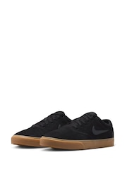 Nike Black/Grey Charge Suede Low Trainers - Image 2 of 10