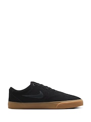 Nike Black/Grey Charge Suede Low Trainers - Image 4 of 10