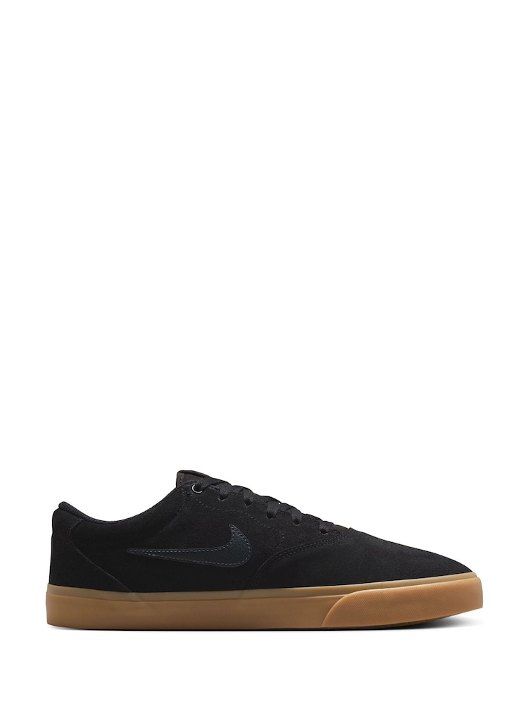 Nike Black/Grey Charge Suede Low Trainers - Image 4 of 10