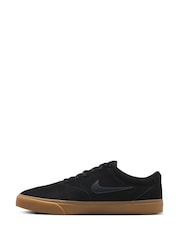 Nike Black/Grey Charge Suede Low Trainers - Image 5 of 10