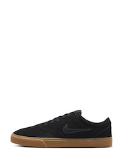 Nike Black/Grey Charge Suede Low Trainers - Image 6 of 10