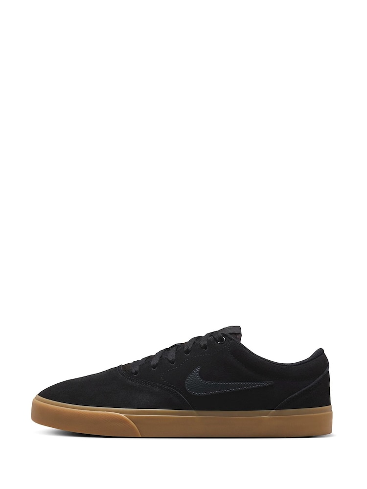 Nike Black/Grey Charge Suede Low Trainers - Image 6 of 10