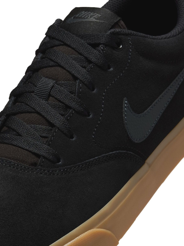 Nike Black/Grey Charge Suede Low Trainers - Image 8 of 10