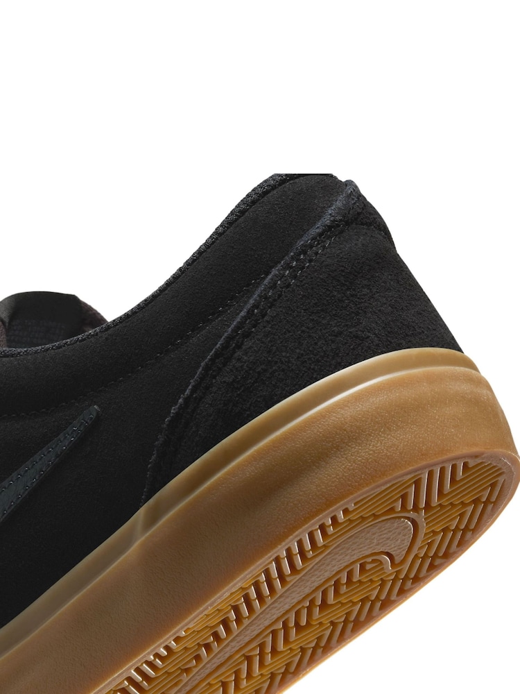 Nike Black/Grey Charge Suede Low Trainers - Image 9 of 10