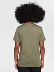 Nike Medium Olive Green Sports Inpsired Graphic 100% Cotton T-Shirt - Image 2 of 6