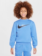 Nike Beyond Blue Sports Inspired Crew Sweatshirt - Image 1 of 5