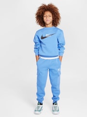 Nike Beyond Blue Sports Inspired Crew Sweatshirt - Image 3 of 5