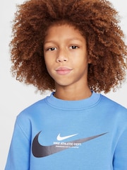 Nike Beyond Blue Sports Inspired Crew Sweatshirt - Image 4 of 5